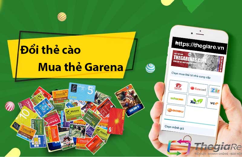 Các Bước đổi thẻ cào sang thẻ Garena