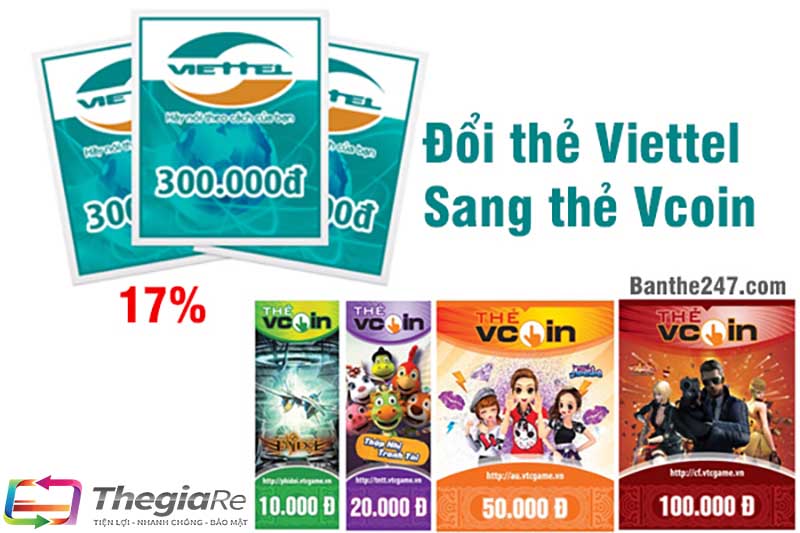 Các bước đổi thẻ Viettel sang Vcoin