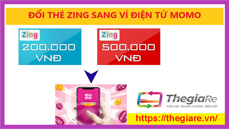 Các bước đổi thẻ Zing thành tiền ví momo